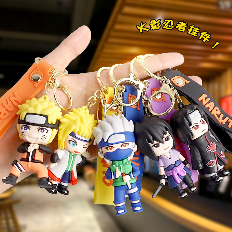 Cartoon PVC Naruto keychain cute Naruto doll keychain bag pendant gift wholesale Cartoon PVC Naruto keychain cute Naruto doll keychain bag pendant gift wholesale
