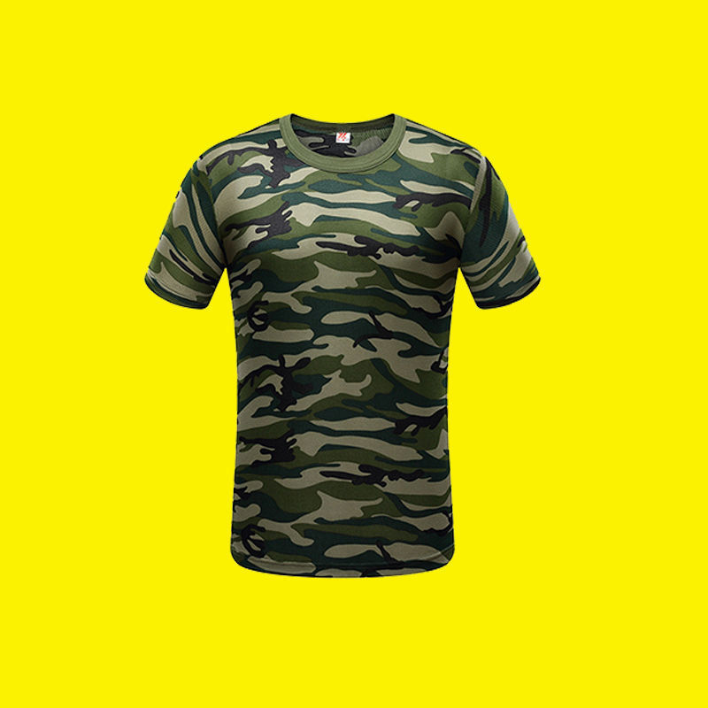 Stall Tailstock Short-Sleeved T-Shirt Sports Sweatshirt Advertising Printing Cultural Publicity Crewneck Student Military Training Camouflage Shirt Stall Tailstock Short-Sleeved T-Shirt Sports Sweatshirt Advertising Printing Cultural Publicity Crewneck Student Military Training Camouflage Shirt