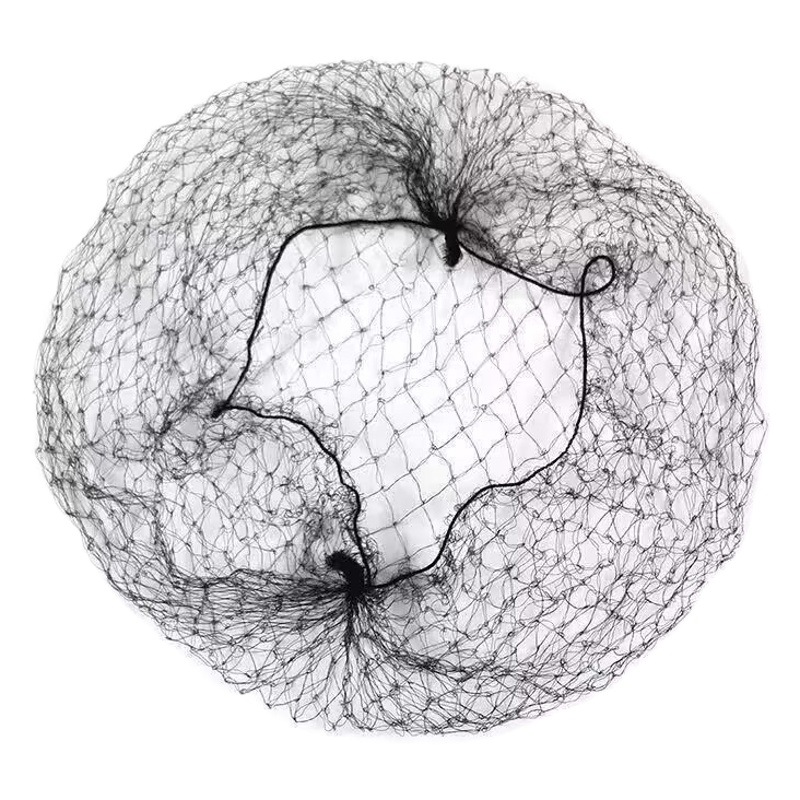 Black Encrypted High-Elastic Invisible Hair Net for Women, Suitable for Updos, Flight Attendants, Nurses, Children's Dance Hairstyles, Cross-Border Wholesale