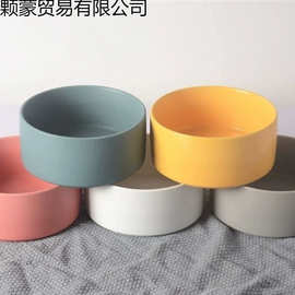 陶瓷宠物碗猫碗狗碗水碗粮食碗微瑕疵零食碗叠放变高脚护颈沙拉碗