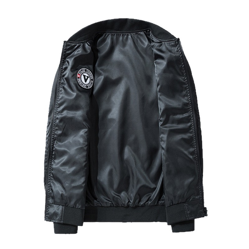 Chaqueta transfronteriza de piloto de estilo americano masculino chaqueta de marca de moda de primavera y otoño masculina doble cara vestir ropa de béisbol para aumentar el peso de la ropa masculina