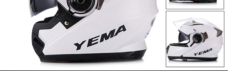 Class A 3C Mustang Flip Helmet Motorcycle Helmet Winter Warm Full Helmet with Bluetooth Headset Slot