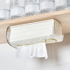 Selected Color Wall-mounted Face Towel Holder, Luxury Bathroom and Toilet Paper Holder, No Hole Wall Mount, Reversible and Draw-out Paper Towel Box