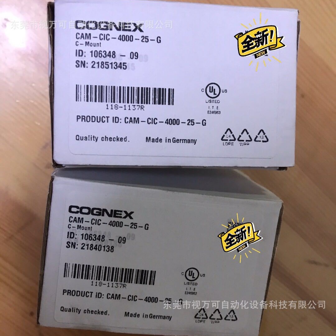 全新康耐视相机CAM-CIC-4000-25-GC线CGE-CBL-RBT-H-10M 现货议价