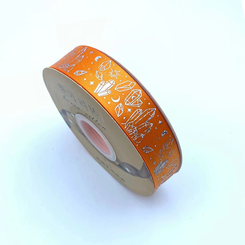 Nuevo soporte de barra de cinta hecha a mano DIY láser plata cristal mineral cinta arco joyería caja de regalo lote de embalaje