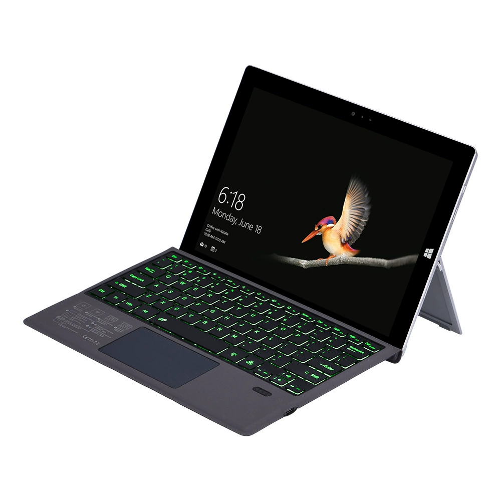 Клавиатура для Microsoft Surface Pro5, разноцветная подсветка, Bluetooth сенсорная клавиатура