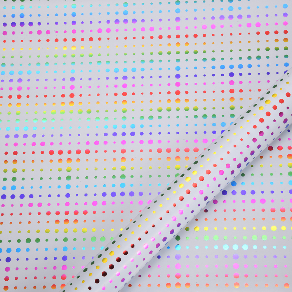 Venta caliente transfronteriza colorida serie dorado papel de regalo fiesta de cumpleaños papel de embalaje de vacaciones papel de embalaje de libro al por mayor