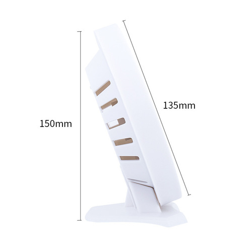Deli 9016 indoor and outdoor temperature and humidity meter household thermometer thermometer room temperature meter room humidity thermometer