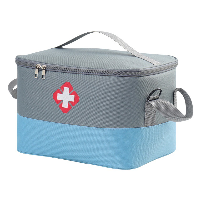 Hogar de gran capacidad bolsa de primeros auxilios portátil medicina portátil organización bolsa de almacenamiento grande impermeable bolsa de viaje de emergencia