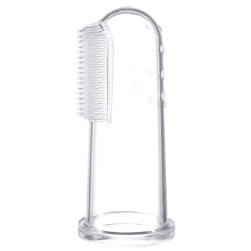 Cross-Border Baby Finger Brush Food Grade Silicone Tongue Cleaning Finger Cot Milk Toothbrush Pet Toothbrush Manufacturer Wholesale