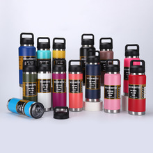 跨境新款不锈钢大容量便携手提水杯直饮保温杯双层运动水壶