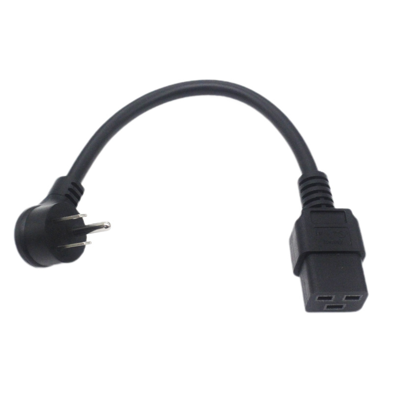 美式三插母座 转 品字尾公CL706+CL705延长电源线连接线源头工厂