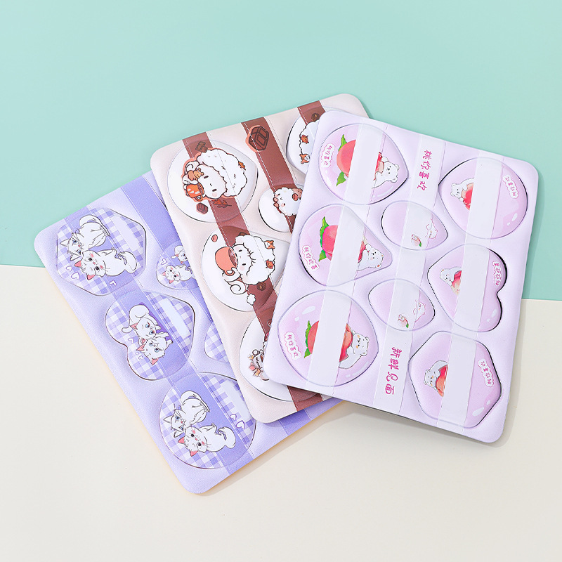 Fábrica personalizada recolección serie de polvo de cojín de aire no comer polvo de poliuretano herramienta de maquillaje de esponja seca y húmeda