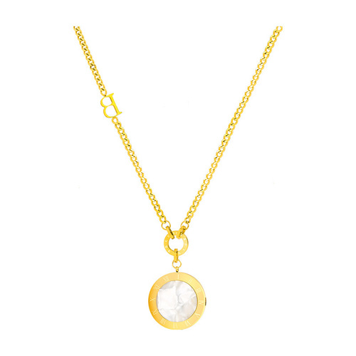 Retro B letter high-end sweater chain  new trendy long round card pendant autumn and winter hip-hop accessories