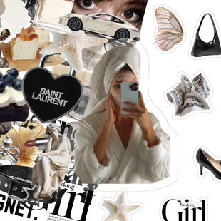 59��Clean Girl�ڰ��p���LPET�N������DIY������ƽ��͸���N�����l