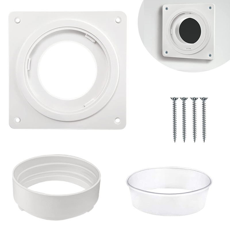 벽 통과 장착 플레이트 * 고정 원 클립 1 개 * 투명 밀봉 링 1 개 * 셀프 태핑 나사 1 개 * 4