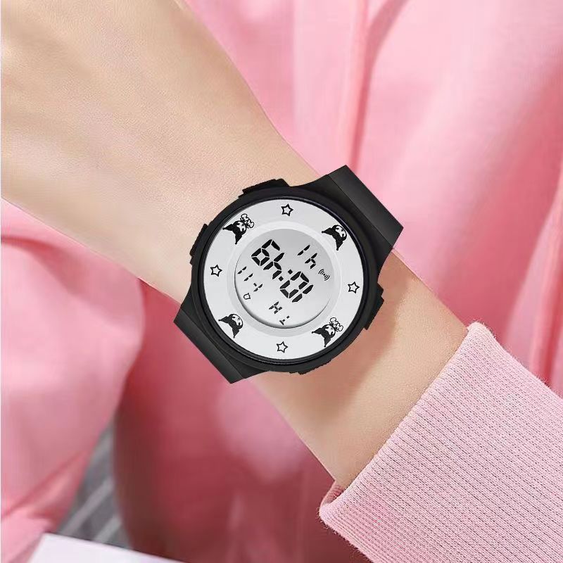 Nueva Pacha perro de dibujos animados reloj lindo creativo de los niños deportes LED reloj electrónico multifuncional estudiante reloj