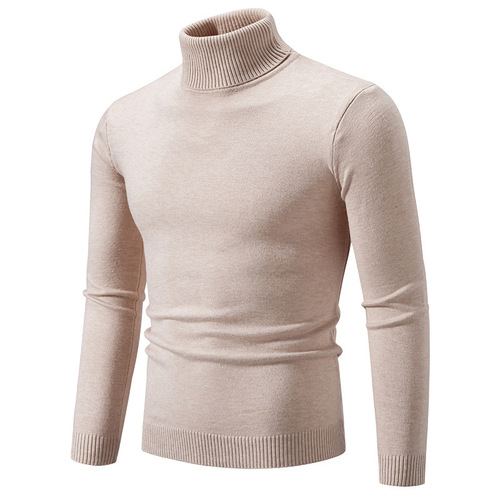 Men's Turtleneck Oversized Knit Bottom