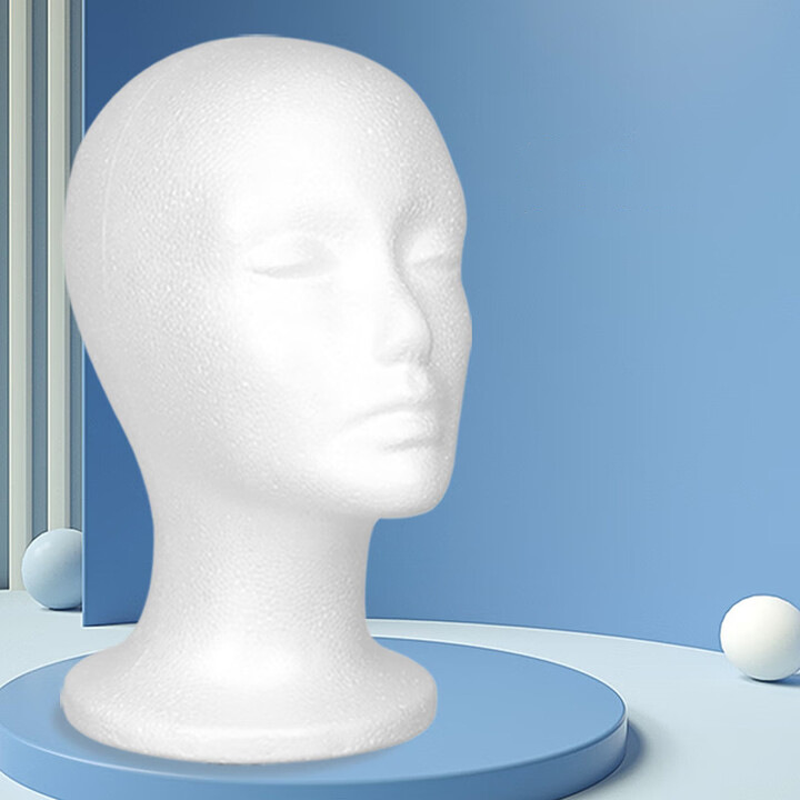 Foam Head Mold Wig Foam Hair Styling Model Head Wig Styling Fixed Placement Wig Drag Head