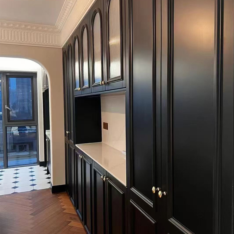 Whole House Custom Wardrobe Modern Cream Style Wardrobe Sideboard Whole House Furniture Custom Solid Wood Bedroom Wardrobe