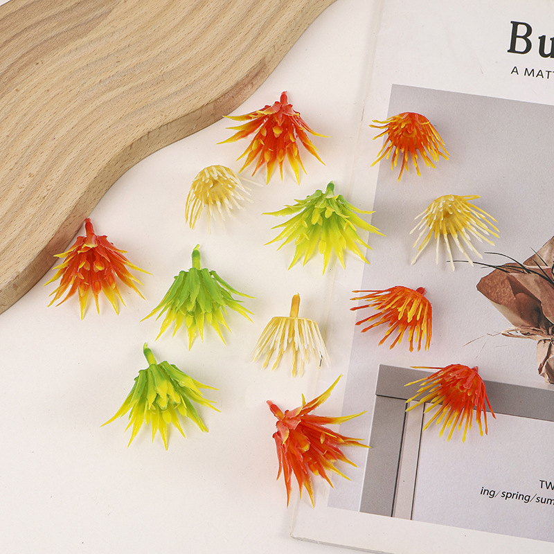 仿真花芯亚马逊跨境花蕊可做丝网花托花钉扭扭棒手工睡莲diy配件