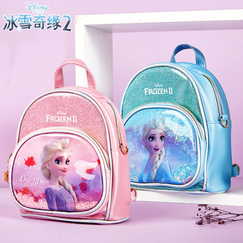 Disney Children's Backpack Crossbody Bag Frozen Elsa Coin Travel Small Bag Girls Small Backpack