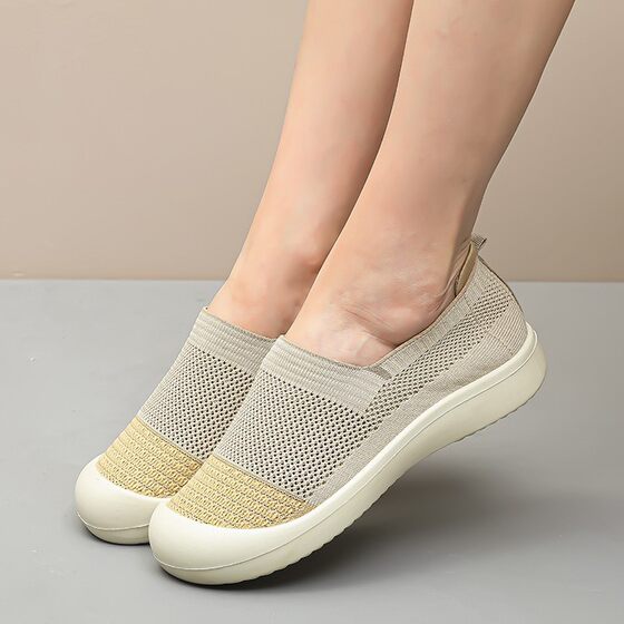 Shoes Women's Summer New All-match Casual Shoes Cross-border Soft Sole Not Tired Foot Comfortable Mother Shoes Slip-on Foreign Trade Shoes