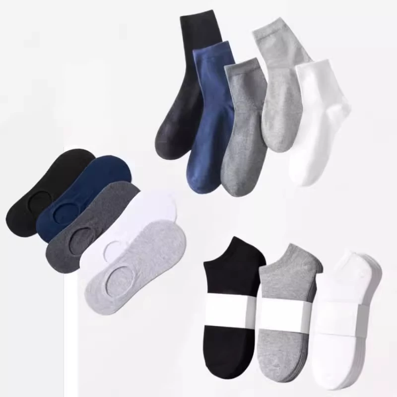 Thin knee socks for leisure, mid-length, city style