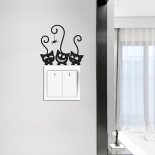 QT-62 creative funny switch stickers decorative stickers wall socket beautification layout stickers cartoon self-adhesive wall stickers