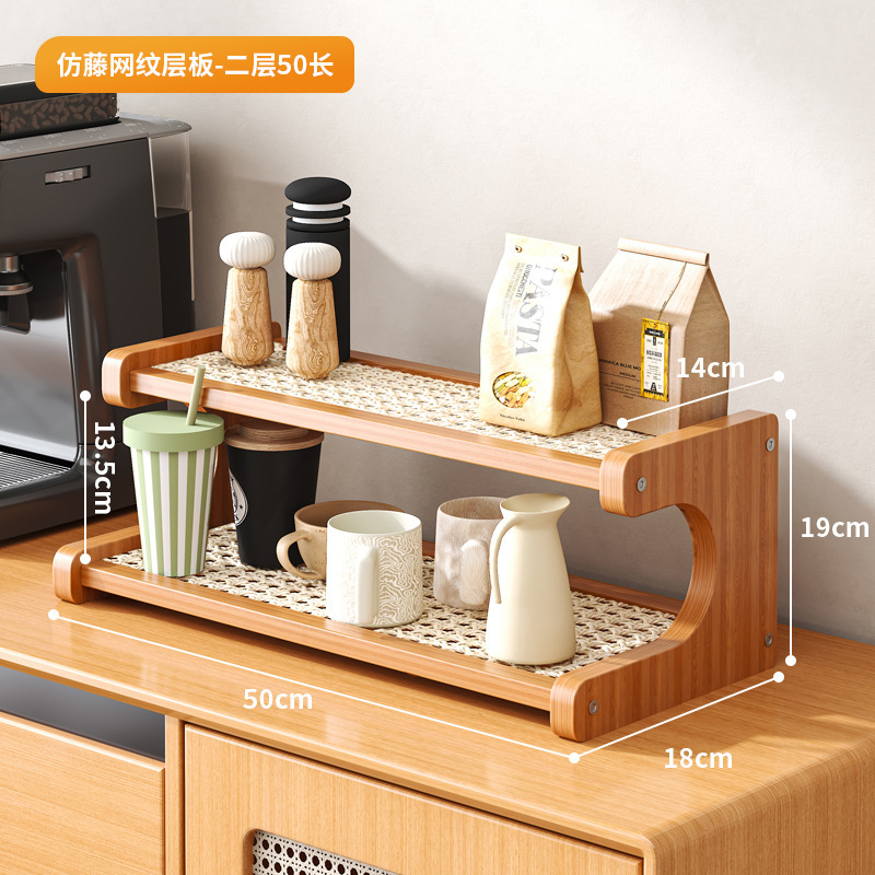 カップホルダーのコップ収納棚家庭用多層デスクトップティーカップ棚の茶器収納棚のサイドキャビネットの水杯棚|undefined