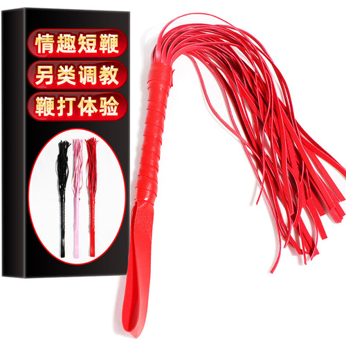 Jiuai SM Leather Whip Adult Alternative Toy Couple Sex Toy Tassel Horsewhip Manufacturer Supply Generation