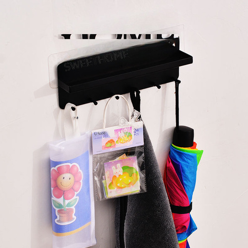 Iron key hook shelf, love umbrella hook, key storage, hook adhesive hook, back of the door hanger hook