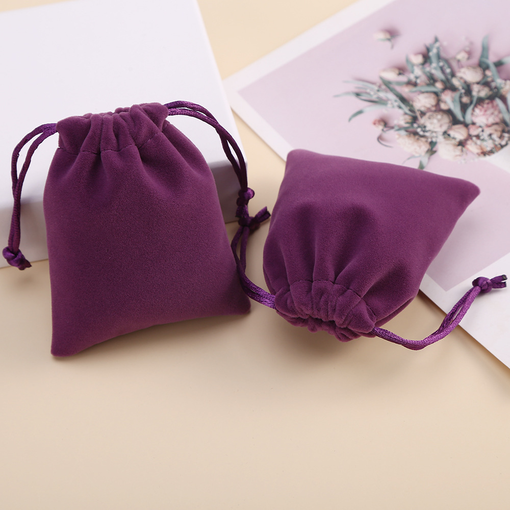 绒布袋定制束口袋抽绳袋礼品饰品糖果丝绒袋拉绳收口袋珠宝收纳袋