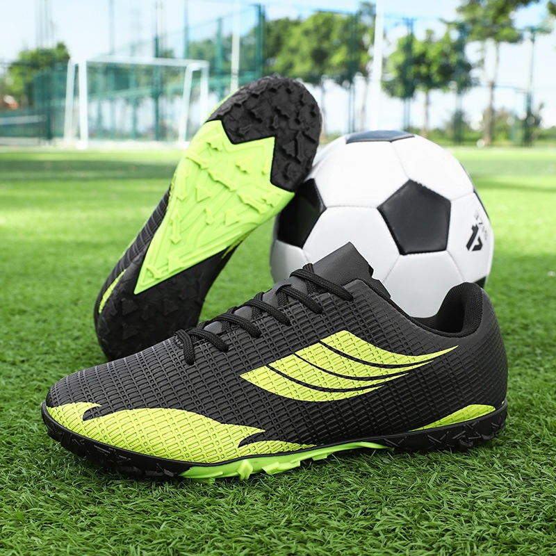 子供用サイズ 31-45 プロフェッショナルトレーニングサッカーシューズロートップレザースパイクサッカースニーカーロートップユースシューズ|undefined