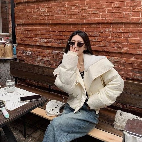 2024 New Women's Winter Short-Haired Han Style Loose Design Cotton Jacket, Small Figure Cotton Padded Coat for Students