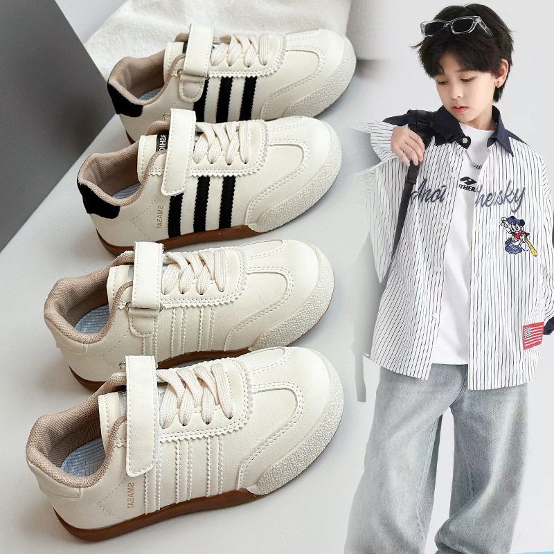 Zapatos deportivos para niños otoño 2025 nuevos zapatos de entrenamiento para niños grandes zapatos de skate casuales para niños pequeños zapatos Agan