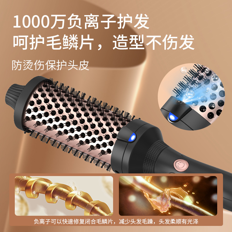 Fuente transfronteriza rollo de pelo recto de doble uso peine de pelo liso peine eléctrico especial para peluquería rollo de onda grande peine rizado de iones negativos