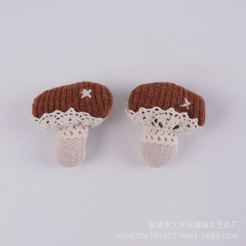 布艺diy手工小饰品美拉德色系小爱心桃心儿童服装发夹辅料饰品|undefined