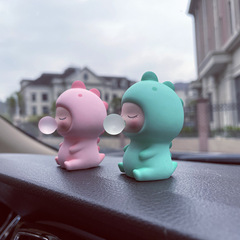 Internet celebrity bubble dinosaur car ornaments small dolls cute dolls car creative hand figures car interior decorations