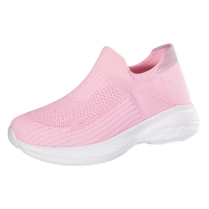 Cross-Border Independent Brand Sneakers, Youth Running Shoes, Lightweight Slip-On Sock Shoes, Versatile, Comfortable and Lightweight