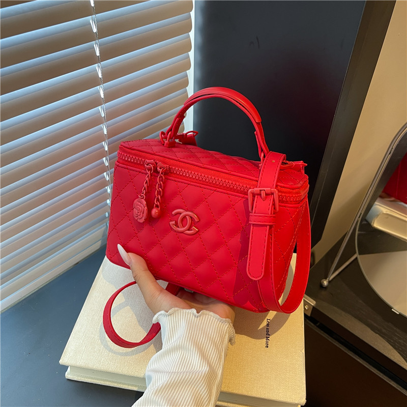 女士手提菱格小包包女包2025新款跨境欧美时尚斜挎盒子包handbag|undefined