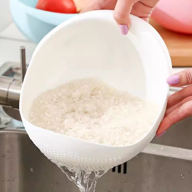 Multifuncional arroz limpiador, verduras, frutas, cestas de lavado de agua, cocina doméstica, tamiz de lavado de arroz, arroz limpiador al por mayor