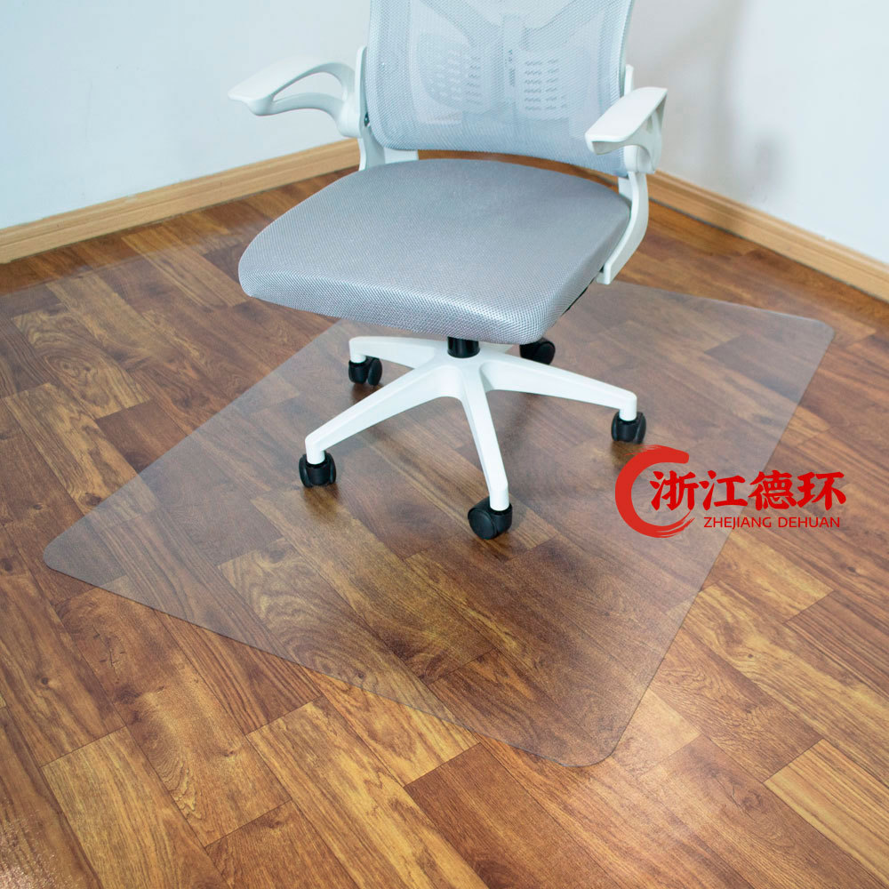 办公地板椅垫 透明长方形地垫椅PVC塑料垫防滑 木地板保护垫36x48