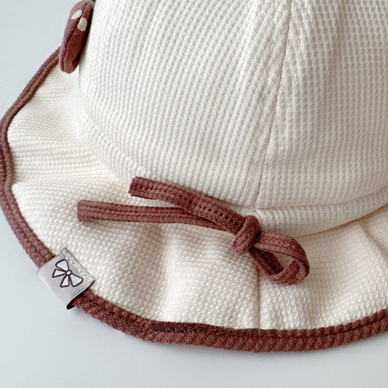 Sombrero de bebé primavera y otoño sombrero de pescador arco princesa sombrero de bebés pequeño mes sombrero de bebés niños pequeños 2024