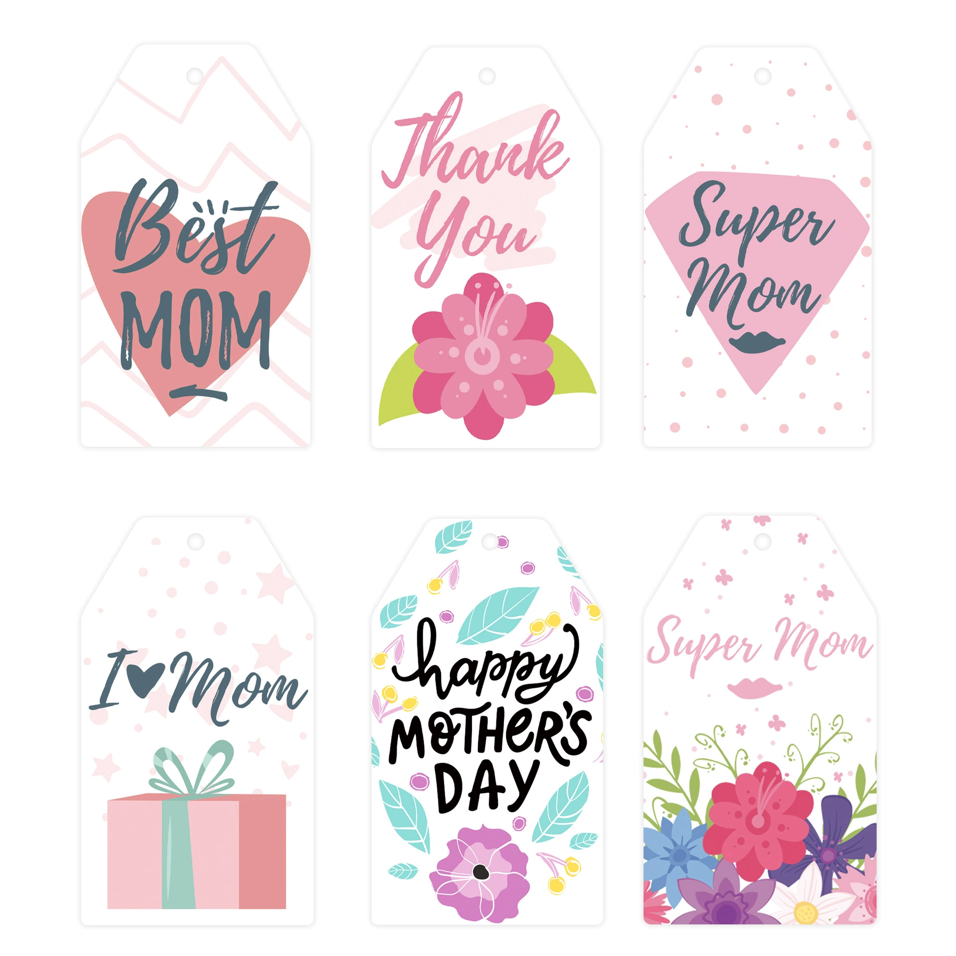 Cross -border HAPPY MOTHER’S Day тема тег материнский праздник любовь цветы подарочная декоративная бирка