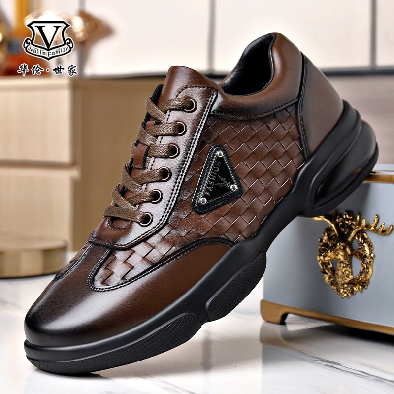 Весенне-осенняя мужская обувь, легкая Роскошная модная обувь ручной работы, универсальная Нескользящая повседневная обувь, мужская обувь из воловьей кожи