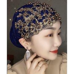 Hui Ethnic Group&rsquo;s New Beaded Hat&mdash;Women&rsquo;s Hat, Muslim Scarf, Pull-On Headscarf, Convenient Headwrap, Head Covering, High-End, Age-Reducing, Premium Quality Hat