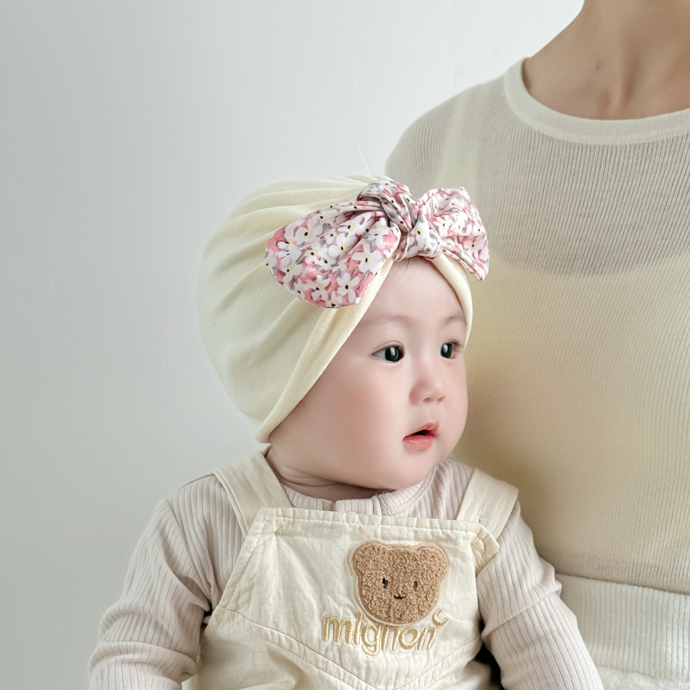 Sombrero de bebé primavera y otoño delgado sombrero de bebé indio encantador princesa bebé bebé