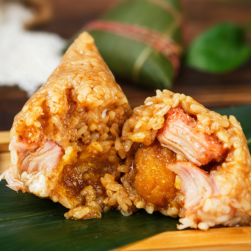 Jiaxing Zongzi, meat zongzi, yolk meat zongzi, bulk combination, red bean paste, honey dates, chestnut meat zongzi, sweet and savory, vacuum packed, 100g