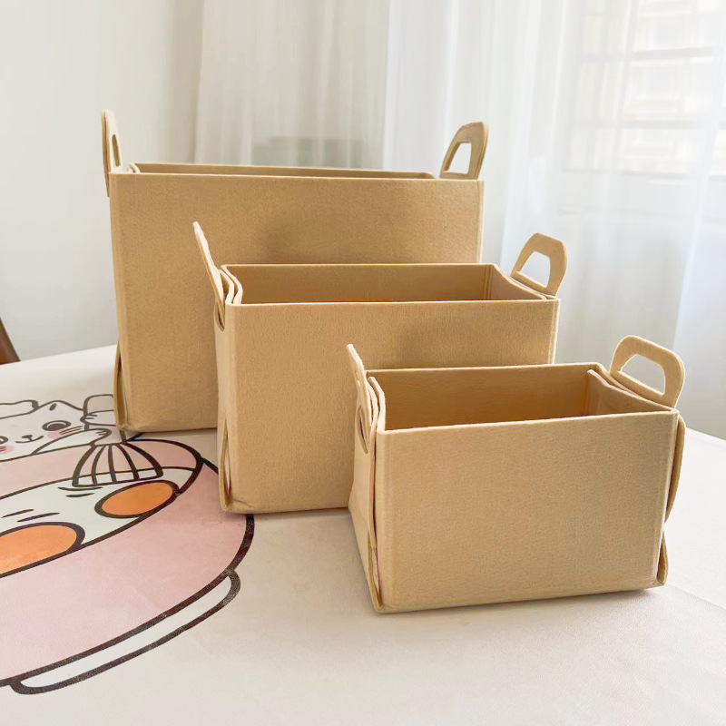 Canasta de almacenamiento plegable de fieltro canasta de almacenamiento en el hogar canasta de almacenamiento de ropa sucia canasta de almacenamiento